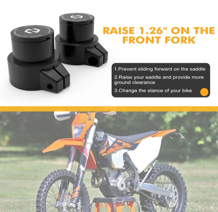NiceCNC Fork Extenders - KTM 390 Adventure
